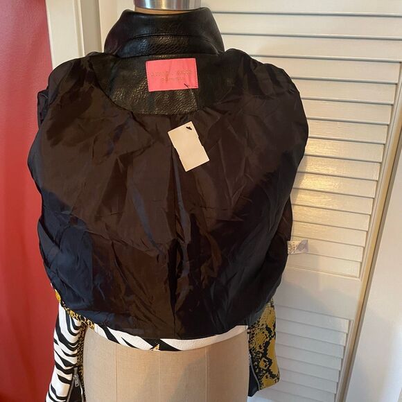 AZAELEA WANG | misunderstood crop moto jacket L NWT $110 - Picture 16 of 16